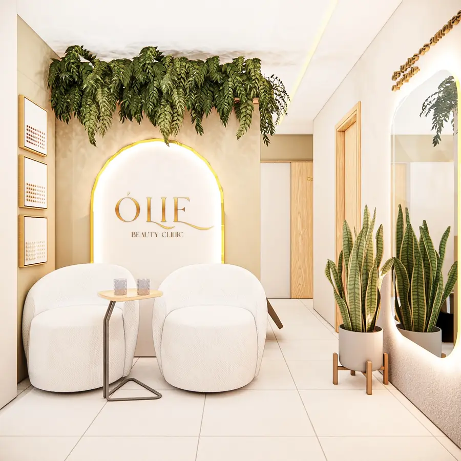 Render do projeto Ólie Beauty Clinic