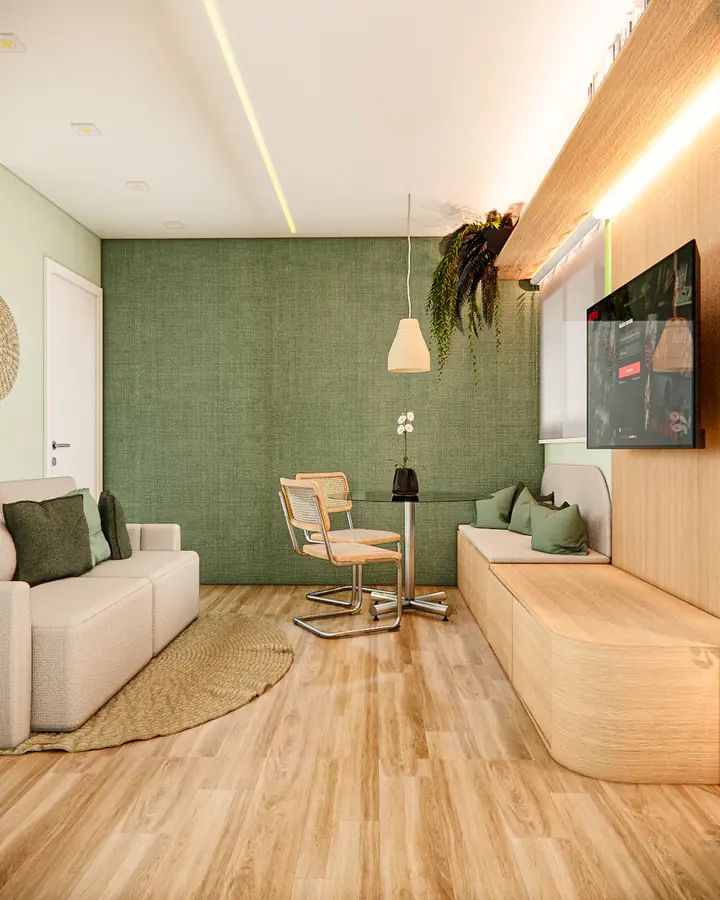 Render do projeto Apartamento Oliva